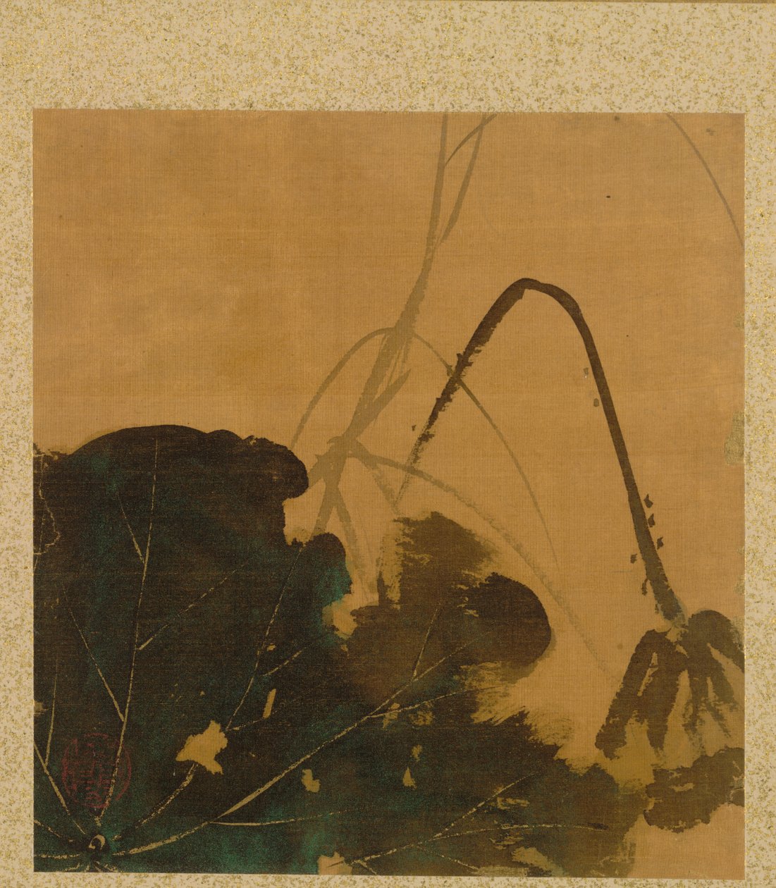 Lotus uit Album van Schilderijen door de Eerwaarde Zeshin door Shibata Zeshin