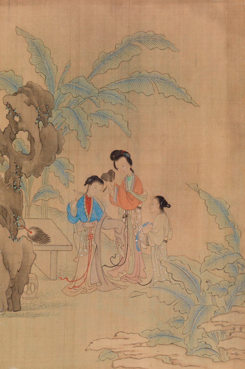 Drie figuren in een landschap door Shih Fu Chuiu Ying Shih Fu Chuiu Ying