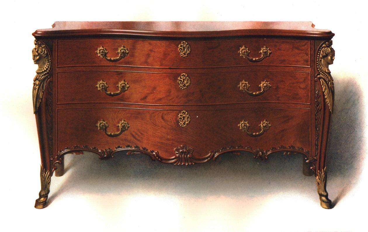 Mahoniehouten Commode door Shirley Charles Llewellyn Slocombe