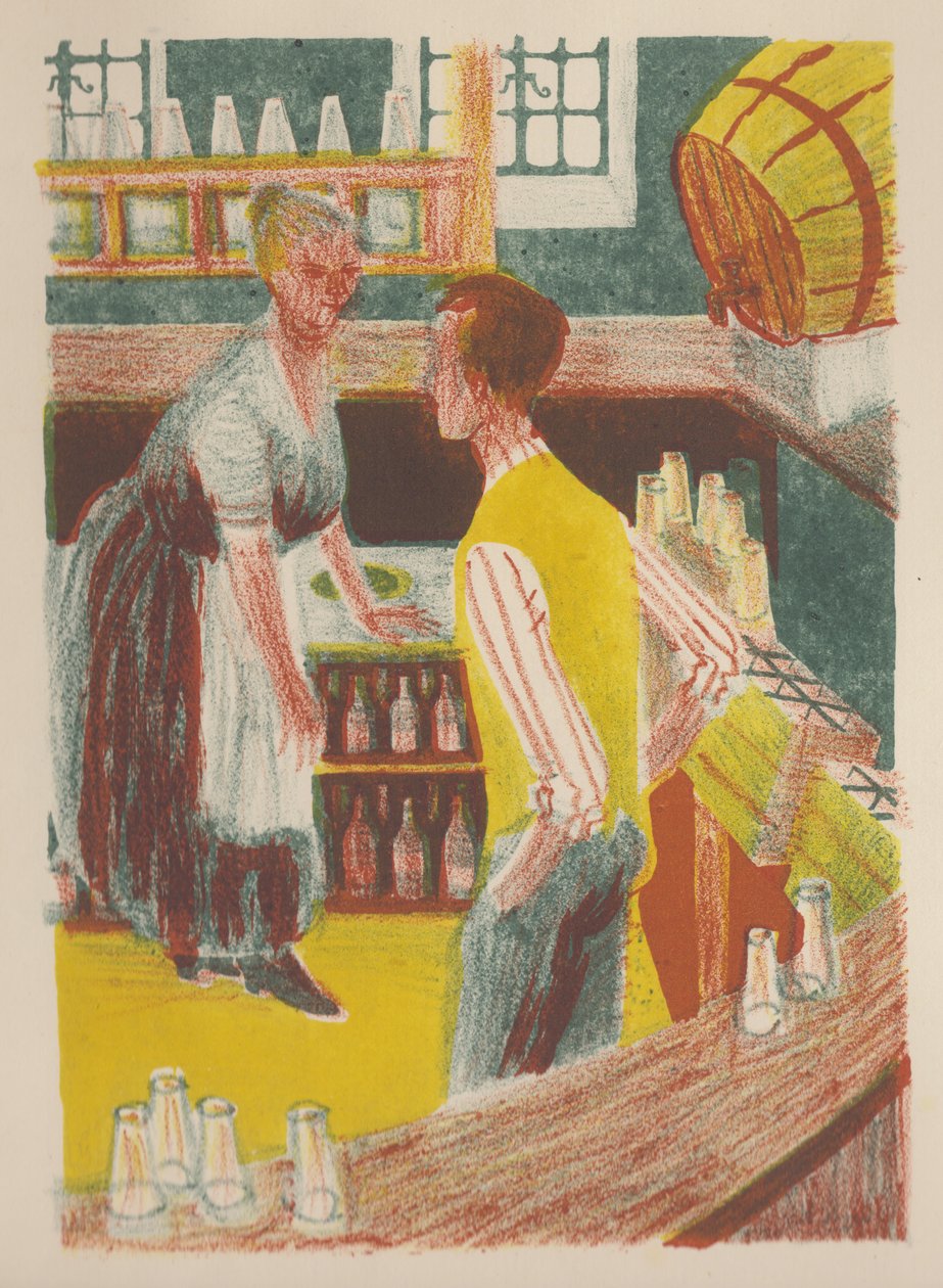 Achter de bar, 1952 door Shirley Markham