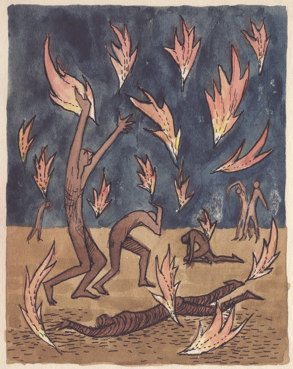 Vlammen regenen neer, 1951 door Shirley Markham