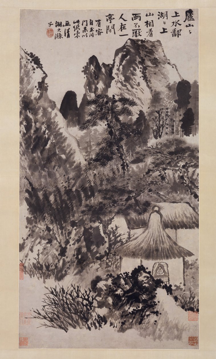 Hermitage in de Berg Lu door Shitao
