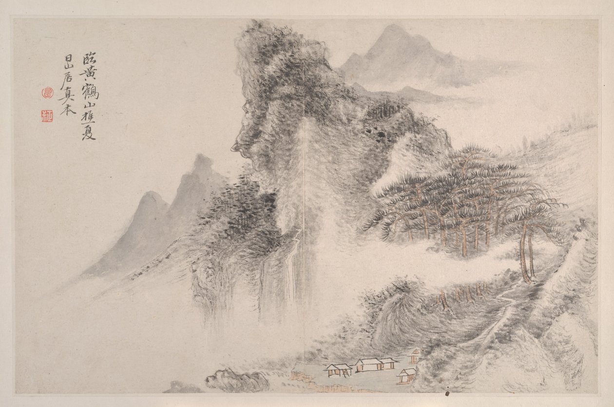 Landschappen op de manier van Song- en Yuan-meesters door Shouping Yun
