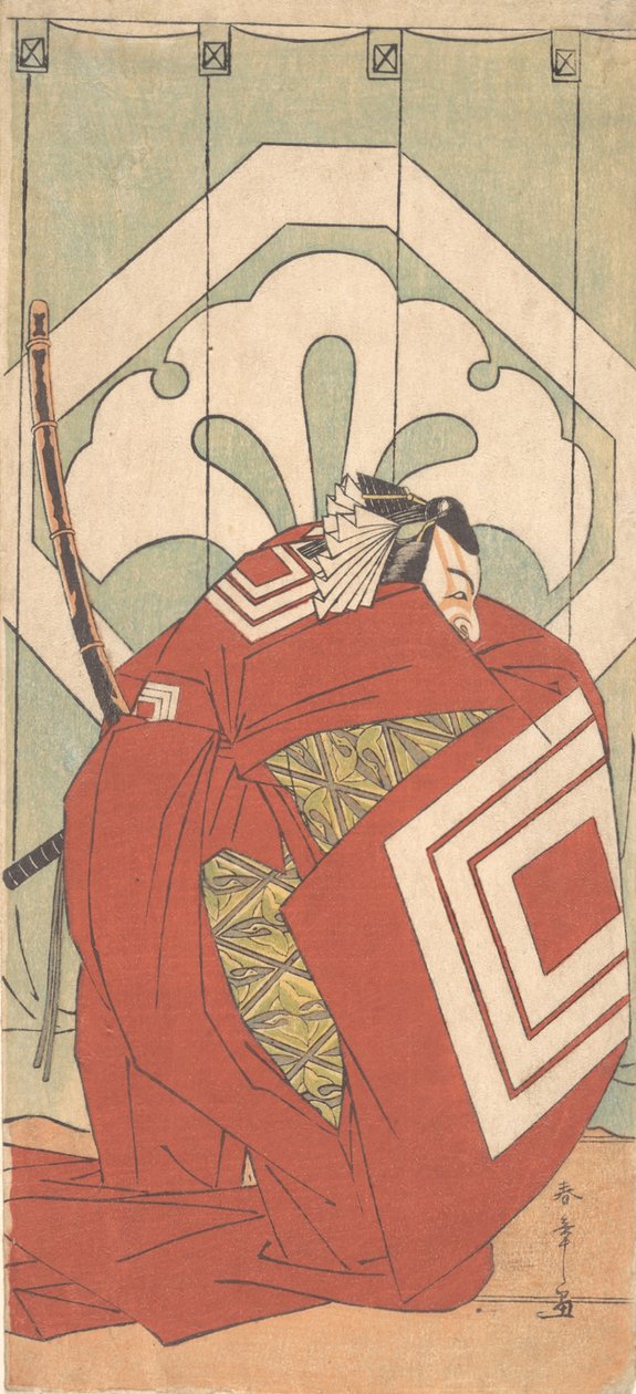 Ichikawa Danjuro V in een Shibaraku-rol, ca. 1779 door Shunsho