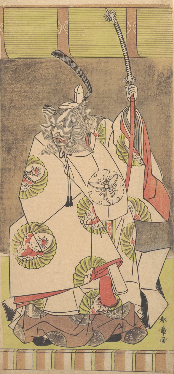 Kabuki Acteur Ichikawa Danjuro IV, 12e maand, 1771 door Shunsho