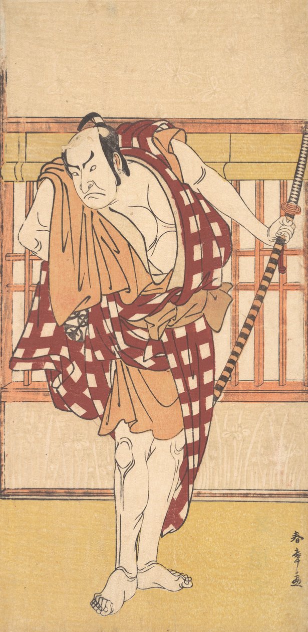 De acteur Nakamura Nakazo als een Kyokaku door Shunsho