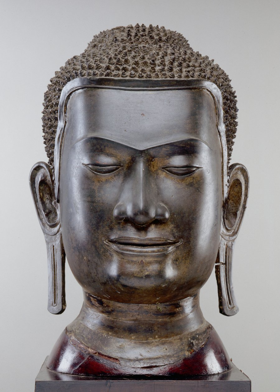 Boeddhahoofd, Ayutthaya cultuur, U Thong stijl door Siamese School