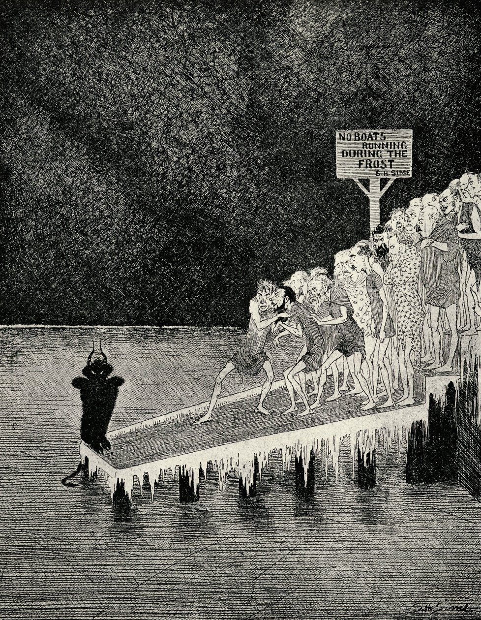 De oevers van de Styx door Sidney Herbert Sime
