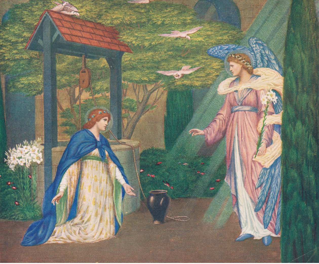 Maria bij de bron. 