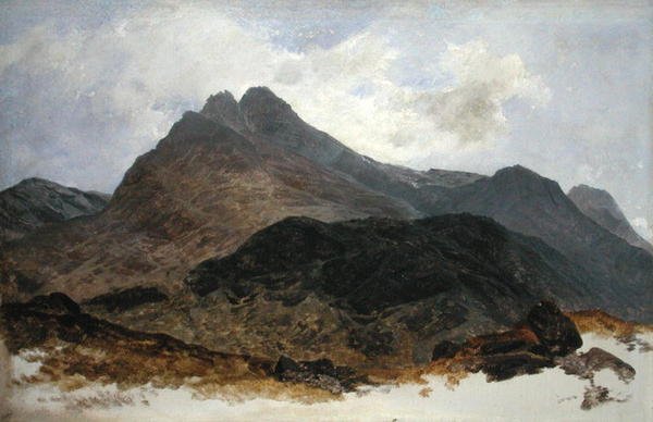 Bergstudie door Sidney Richard (circle of) Percy