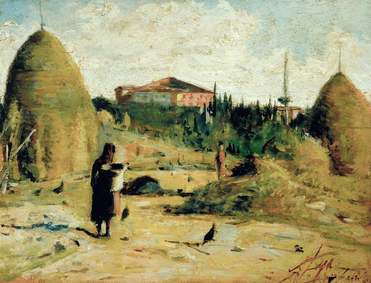 Villa Bandini al Gabbro, c.1889-90 door Silvestro Lega