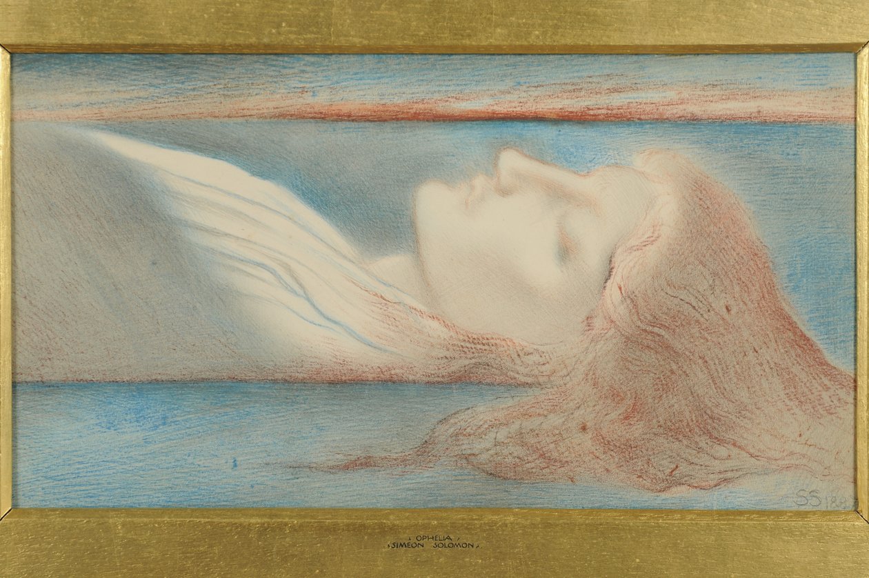 Ophelia door Simeon Solomon