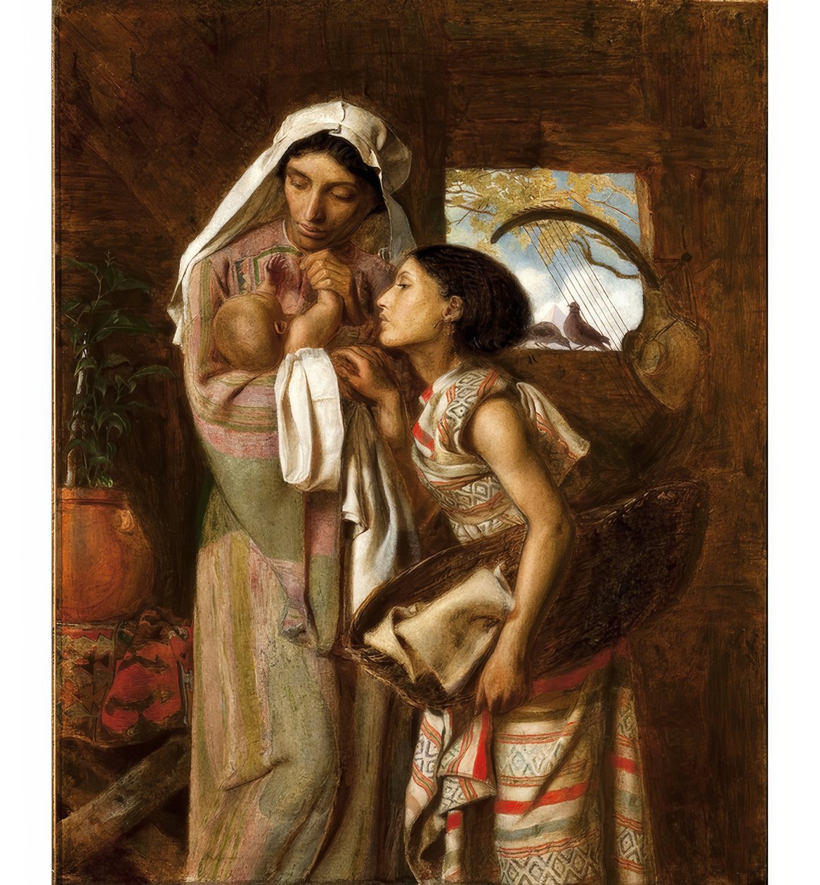 De moeder van Mozes door Simeon Solomon