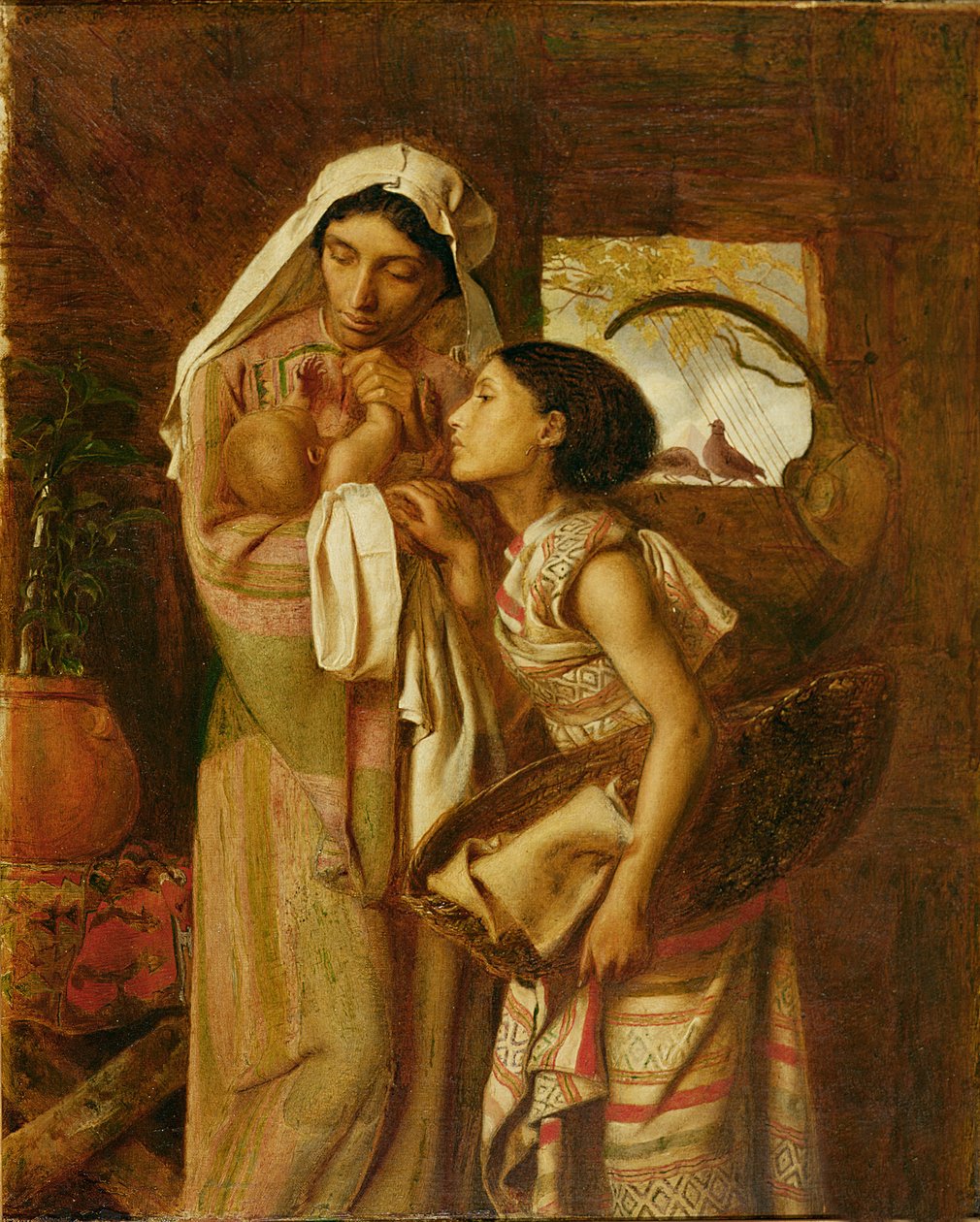 De moeder van Mozes, ca. 1860 door Simeon Solomon