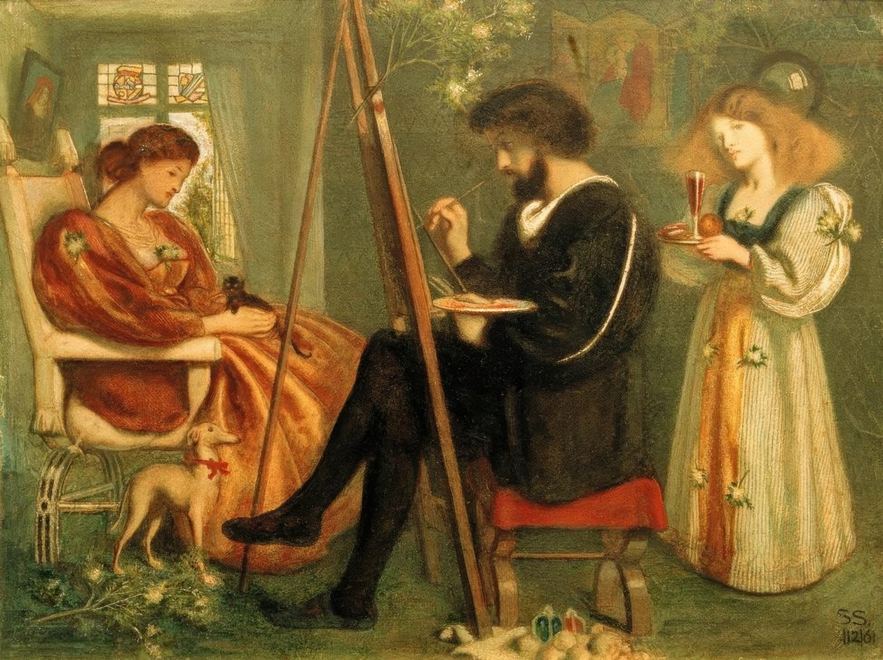 Het Plezier van de Schilder door Simeon Solomon
