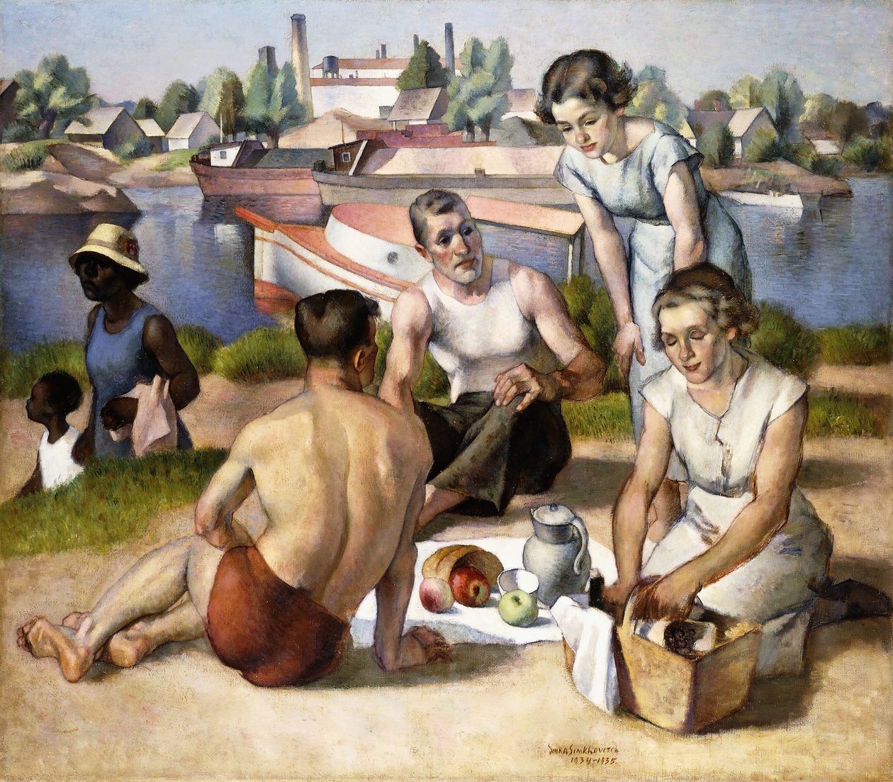 De picknick door Simkha Simkovitch