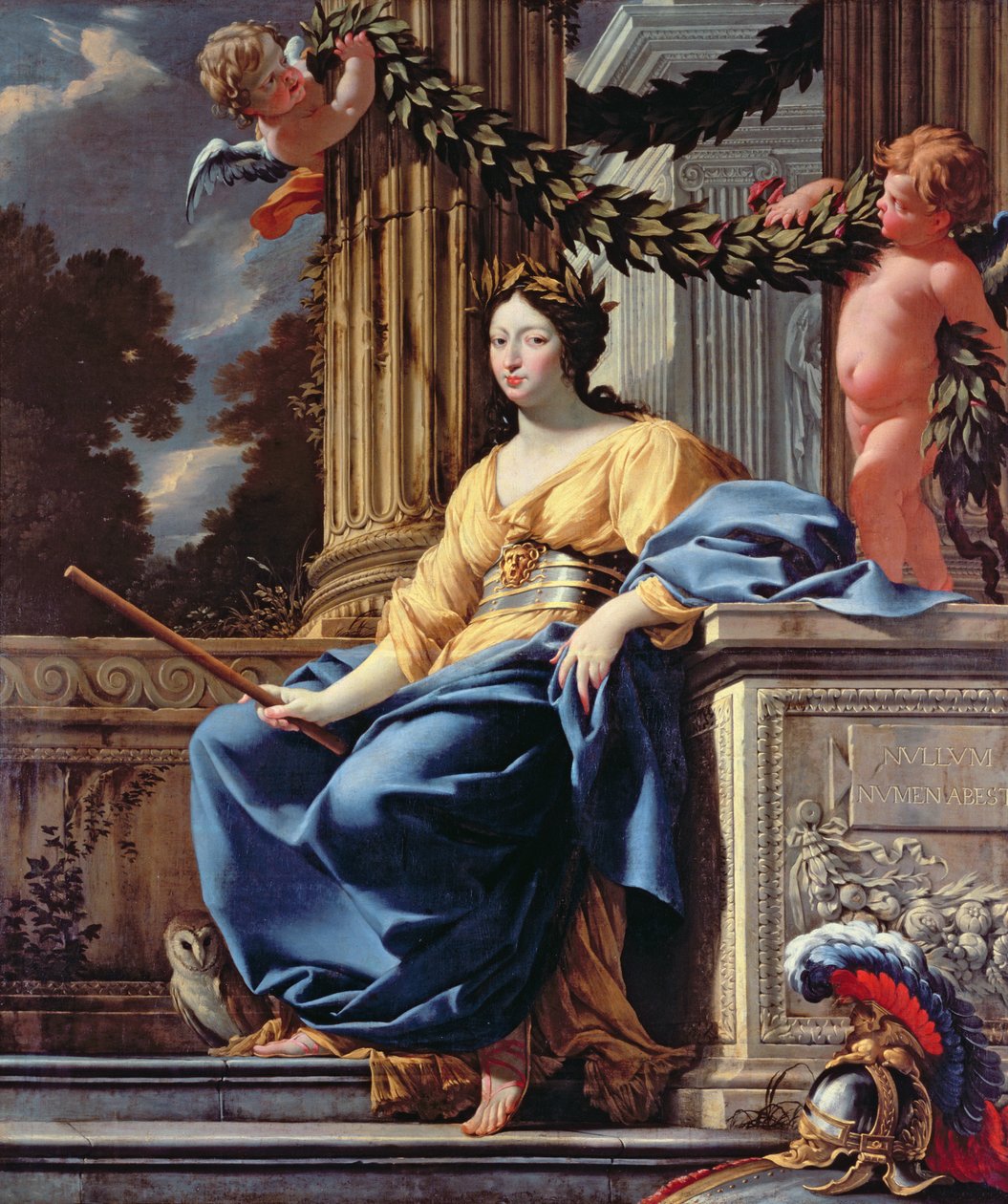 Allegorisch portret van Anna van Oostenrijk, na 1643 door Simon Vouet