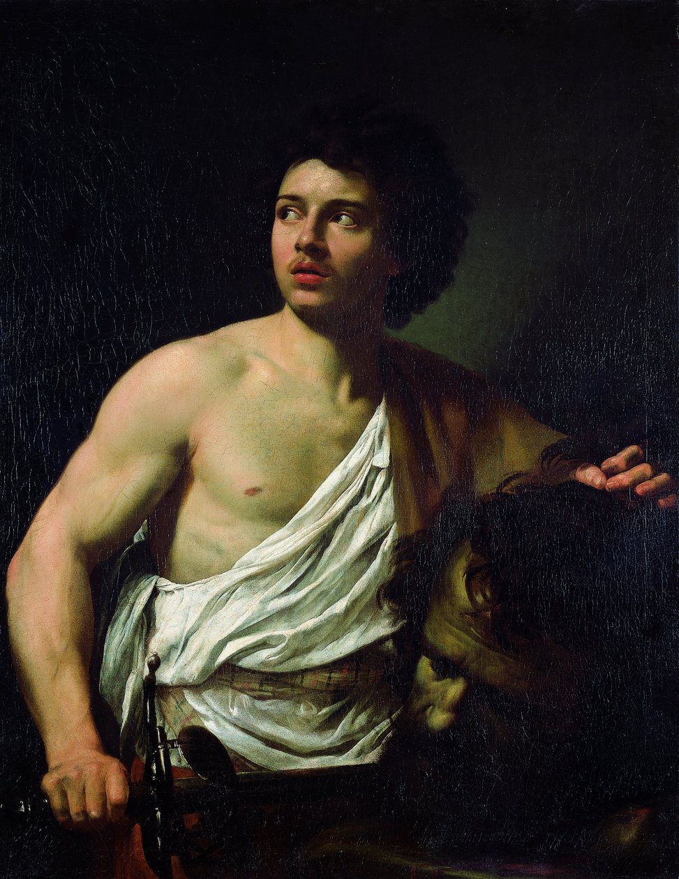 David met het hoofd van Goliath door Simon Vouet