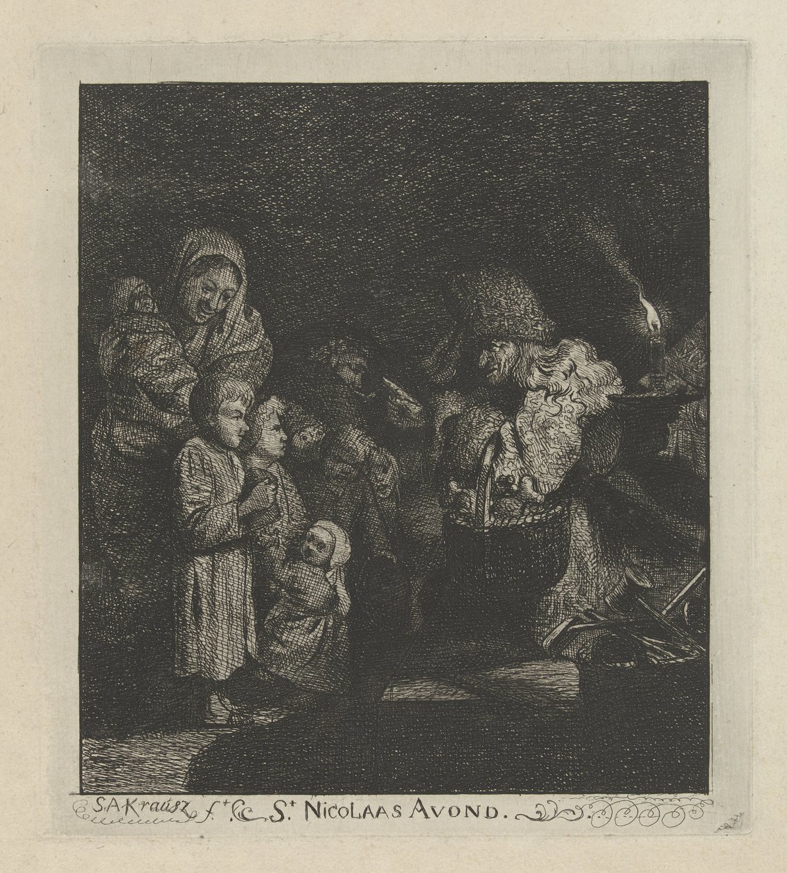 Sinterklaasavond door Simon Andreas Krausz
