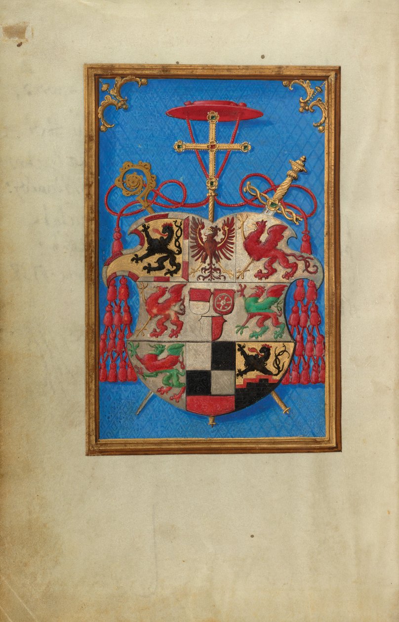 Wappen des Kardinals Albrecht von Brandenburg door Simon Bening