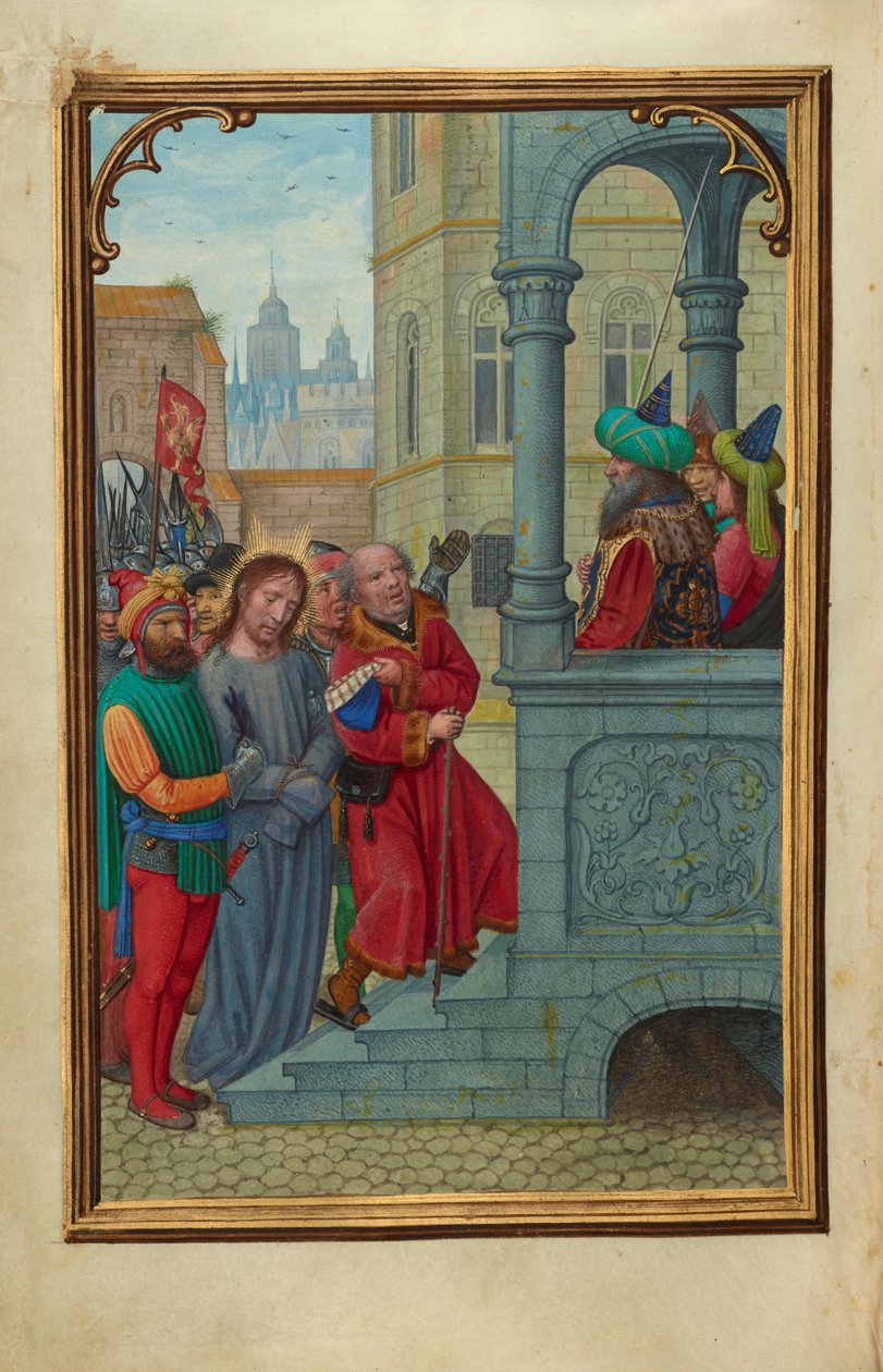 Christus vor Pilatus door Simon Bening