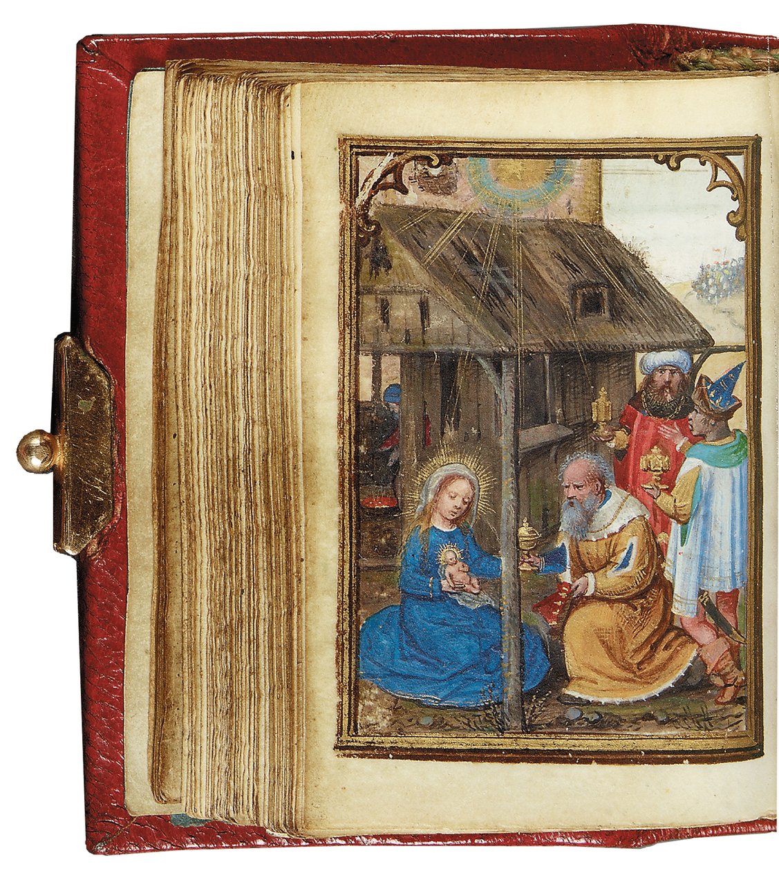 Folio uit een miniatuur Getijdenboek, gebruik van Rome, Brugge, 1530-35 door Simon Bening