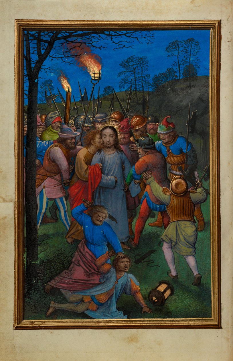 Der Verrat Christi door Simon Bening