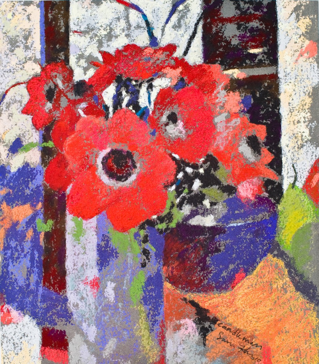 Kaarslicht, 2010 (pastel op papier) door Simon Fletcher
