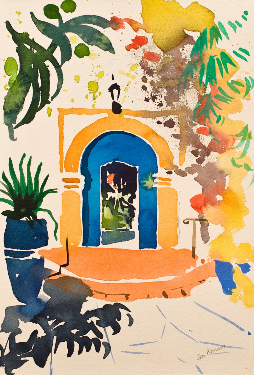 Dar Kenavo, 2016 (aquarel) door Simon Fletcher