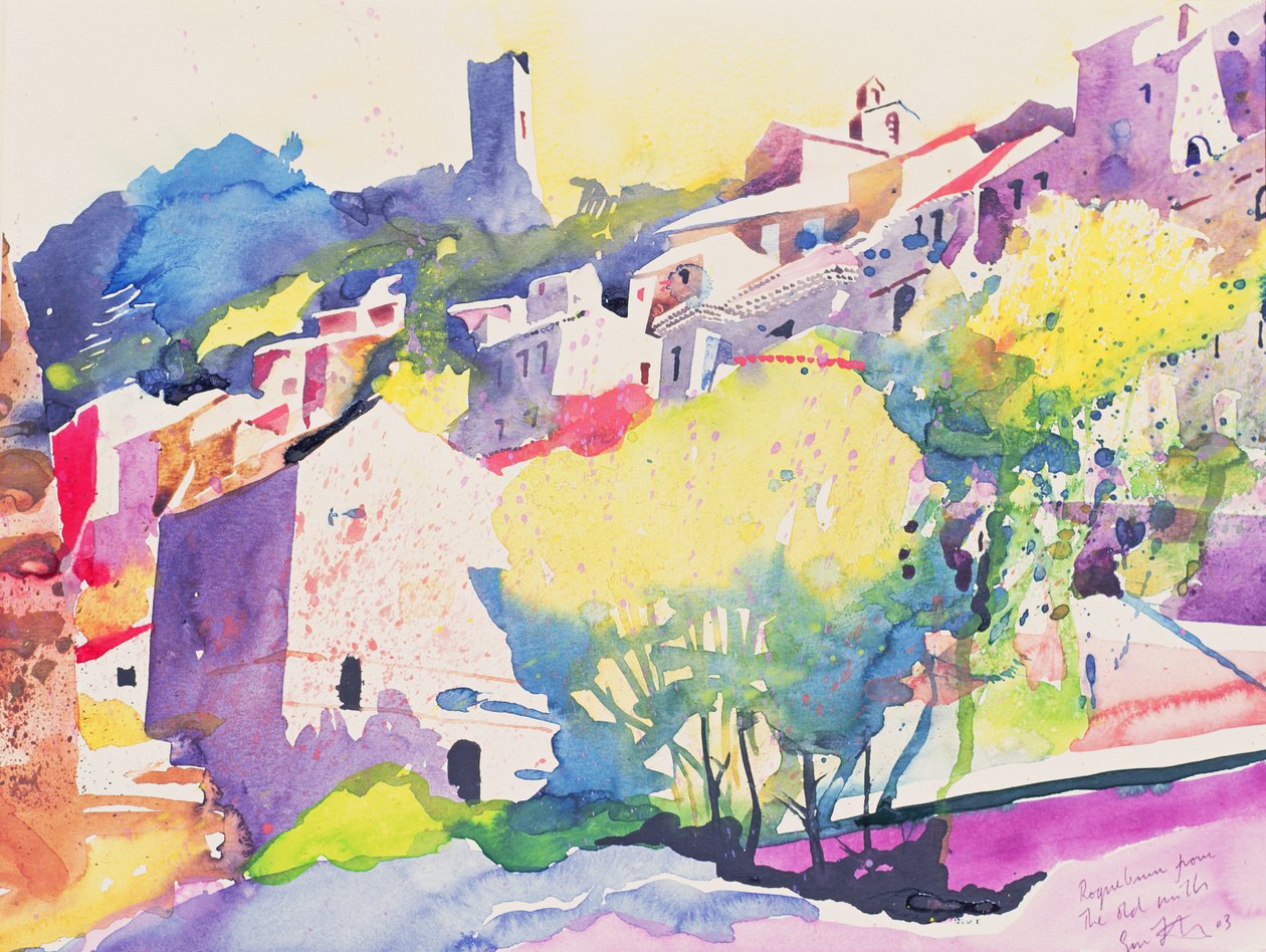 Roque Brun van de Oude Molens, 2003 (aquarel op papier) door Simon Fletcher