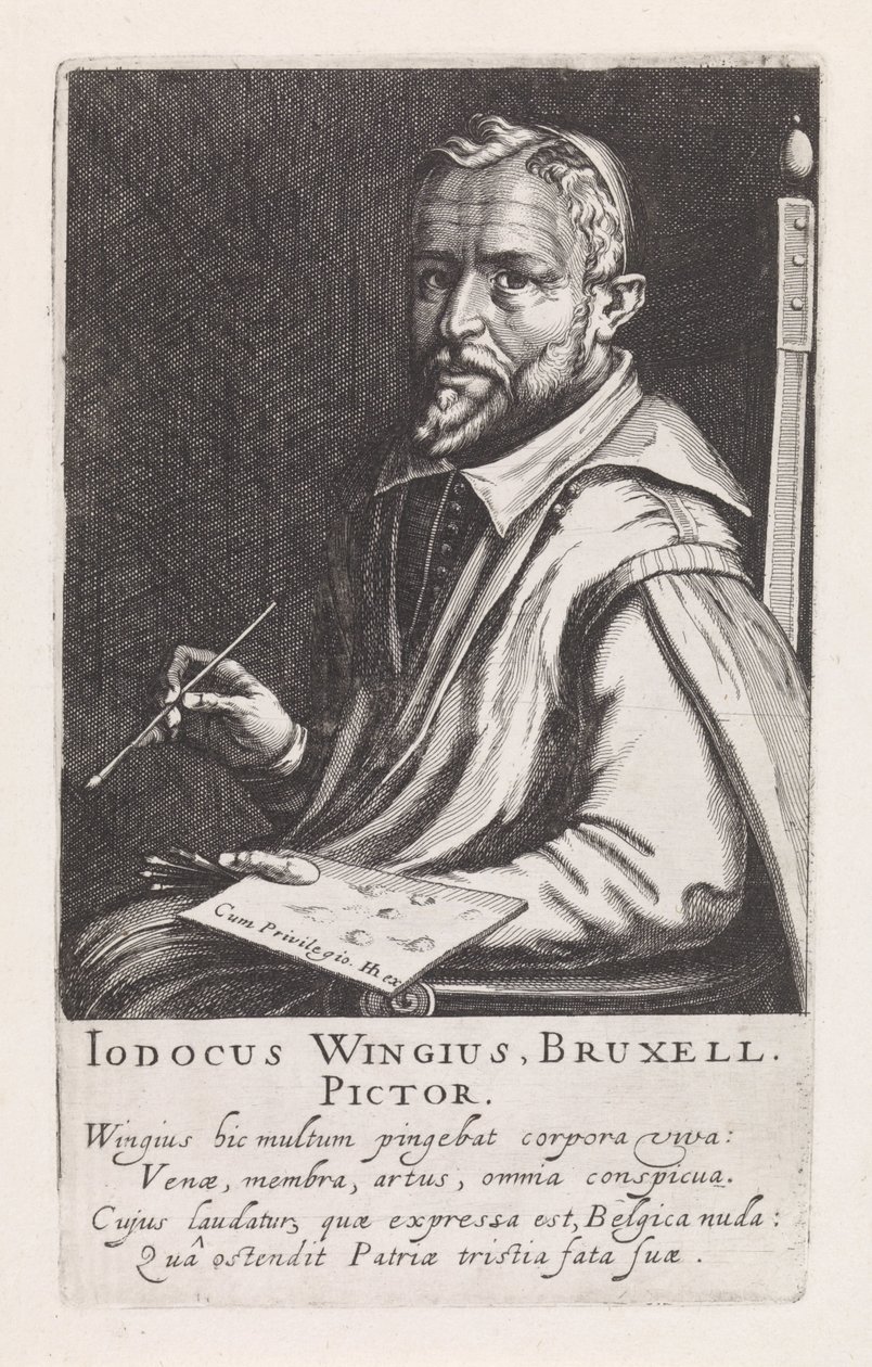 Portret van Joos Winghe door Simon Frisius