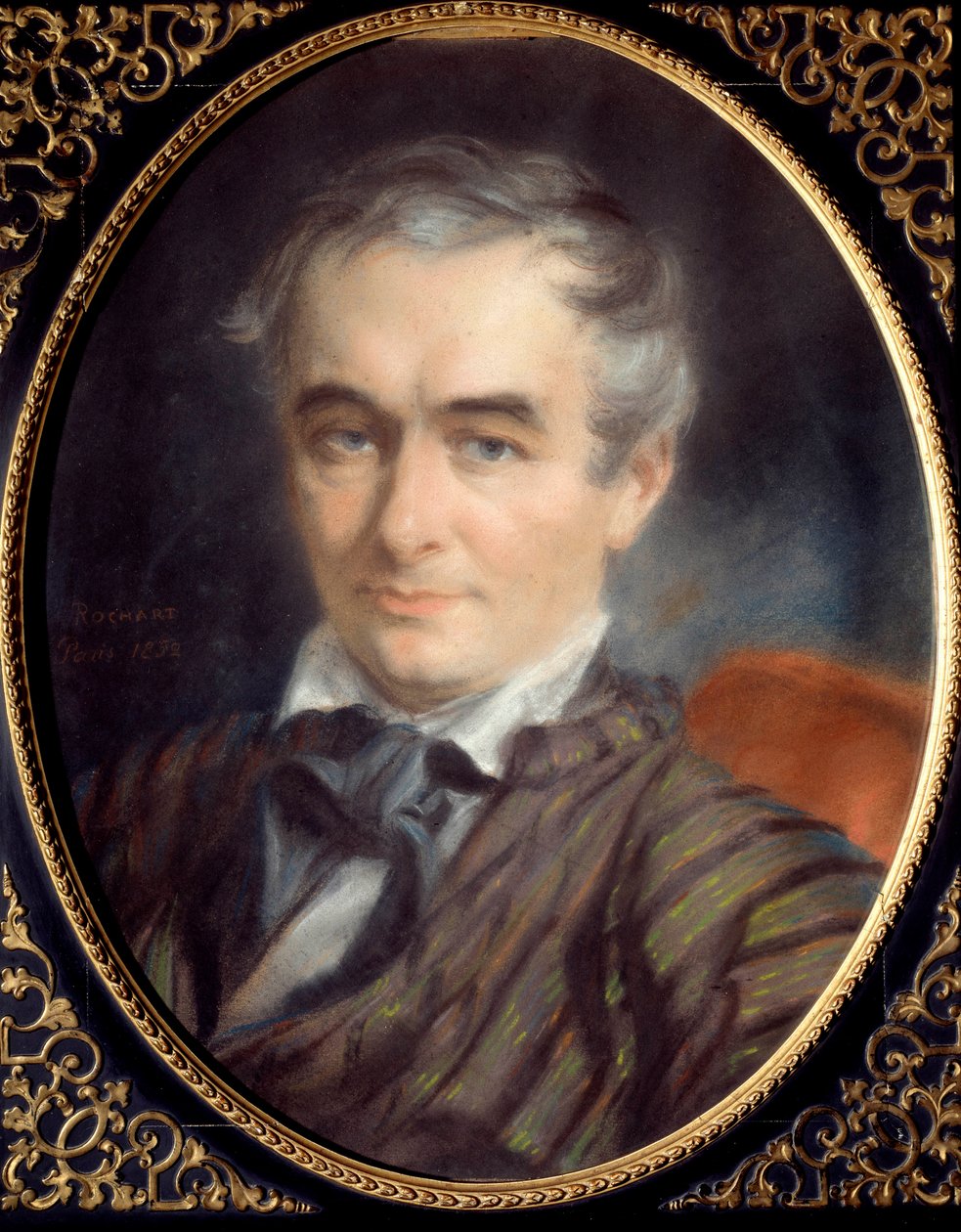 Portret van Prosper Merimee, schrijver, historicus en archeoloog door Simon Jacques Rochard
