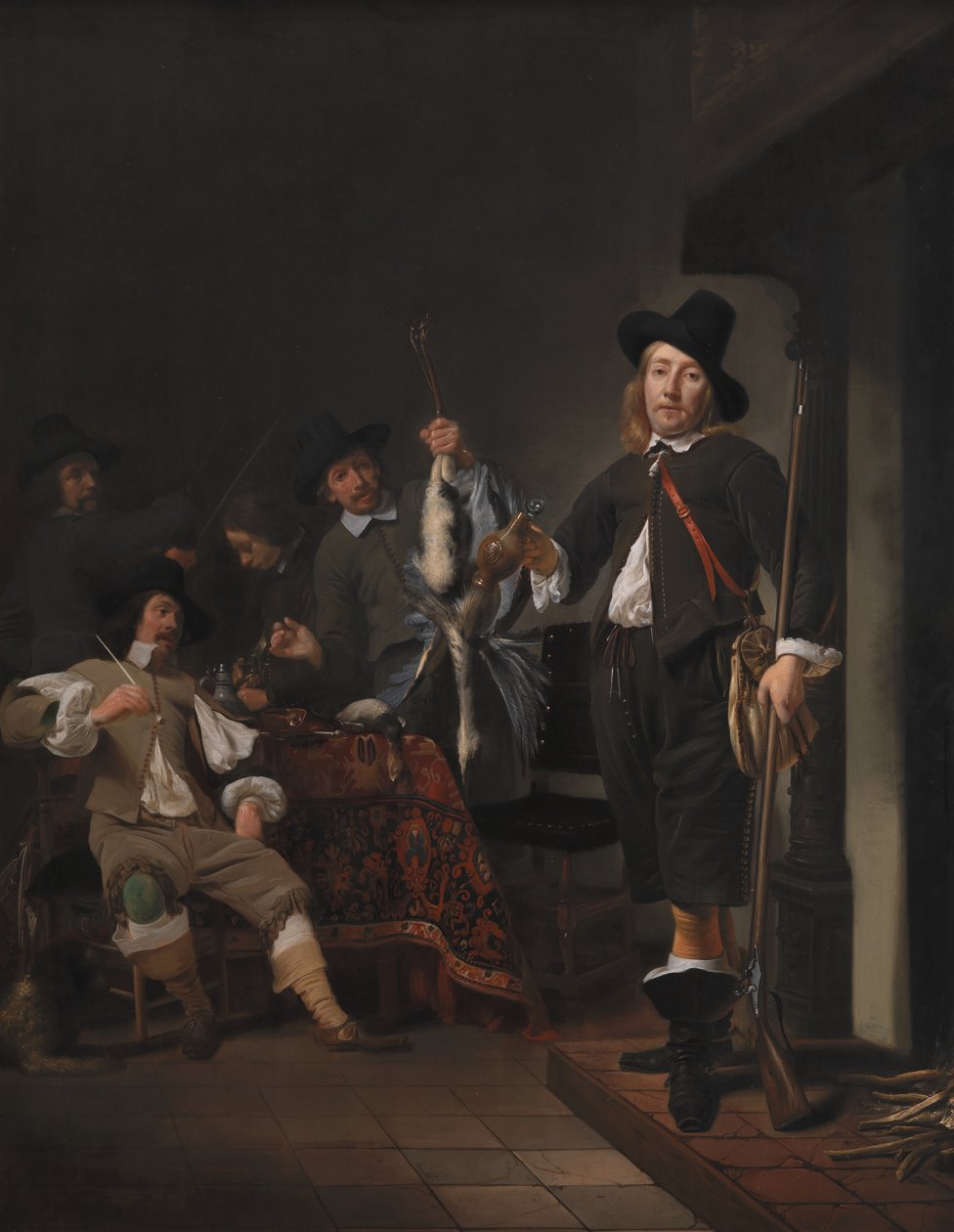 De thuiskomst van een jachtgezelschap door Simon Kick