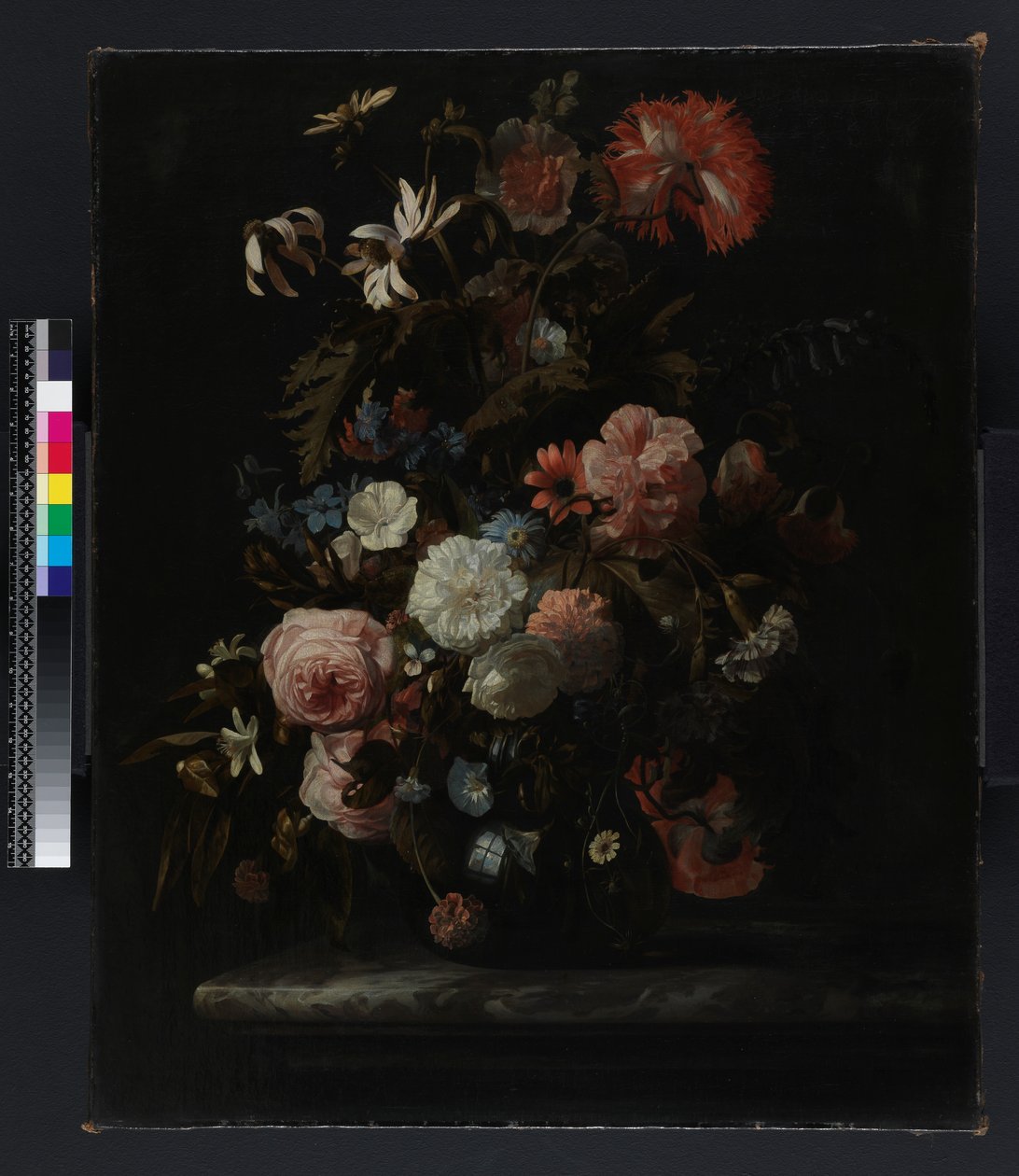 Groep bloemen, voor 1721 door Simon Peeterz Verelst