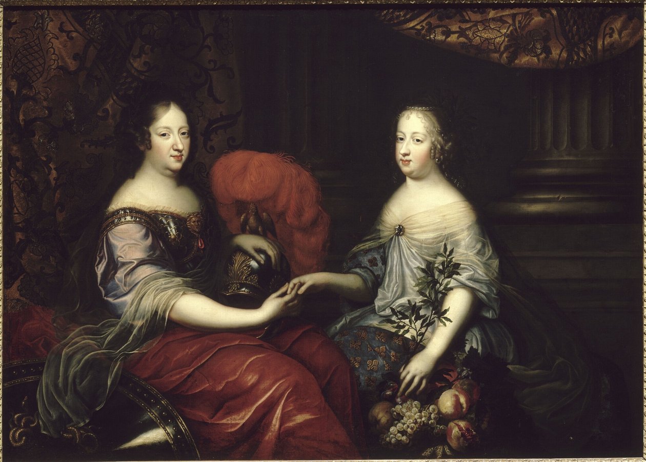 Anne van Oostenrijk en Marie-Thérèse van Oostenrijk, koninginnen van Frankrijk door Simon Renard de Saint Andre