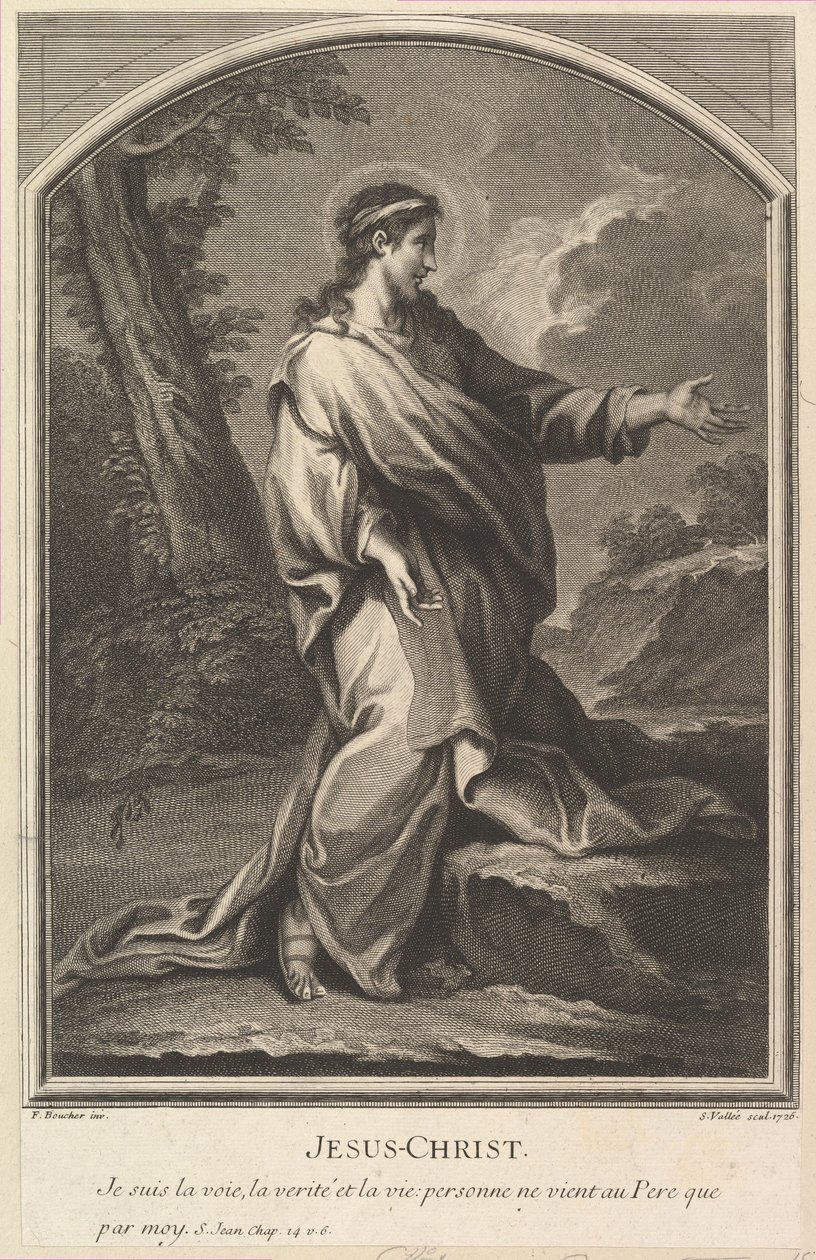 Jezus Christus, 1726 door Simon Vallee