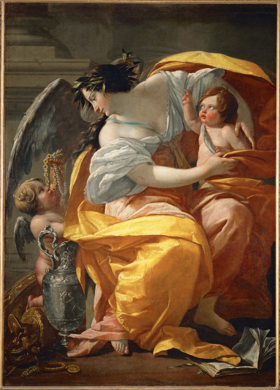 Allegorie van de Rijkdom - Een allegorie van Rijkdom ... door Simon Vouet