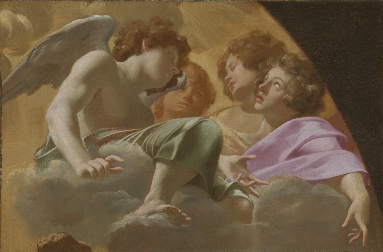 Model voor altaarstuk in de Sint-Pietersbasiliek door Simon Vouet
