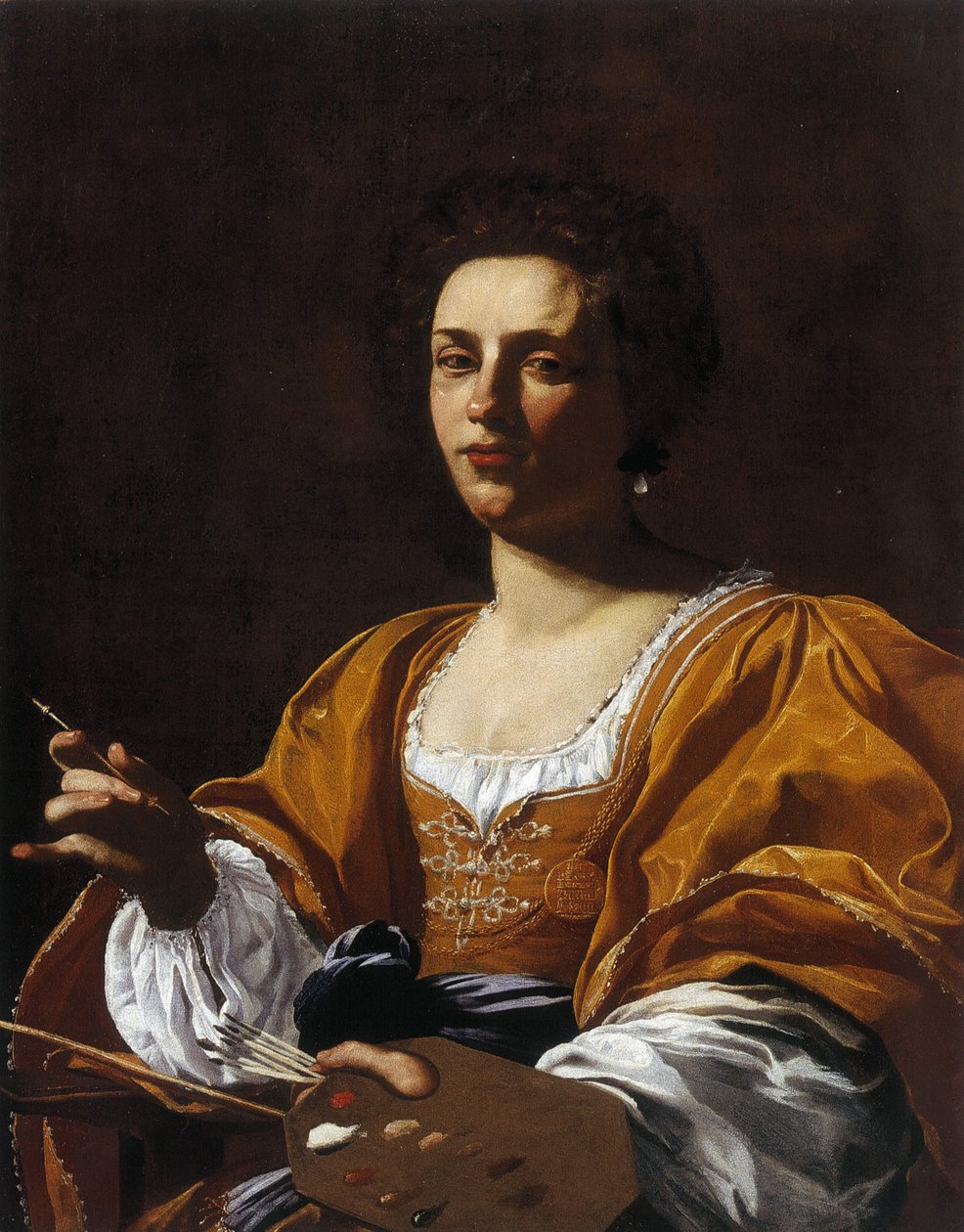 Portret van Artemisia Gentileschi, 1623-1626 door Simon Vouet
