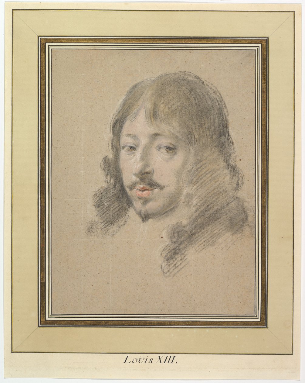 Portret van Lodewijk XIII door Simon Vouet