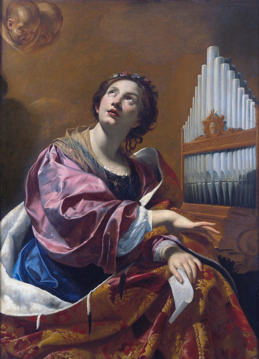 Sint-Cecilia door Simon Vouet
