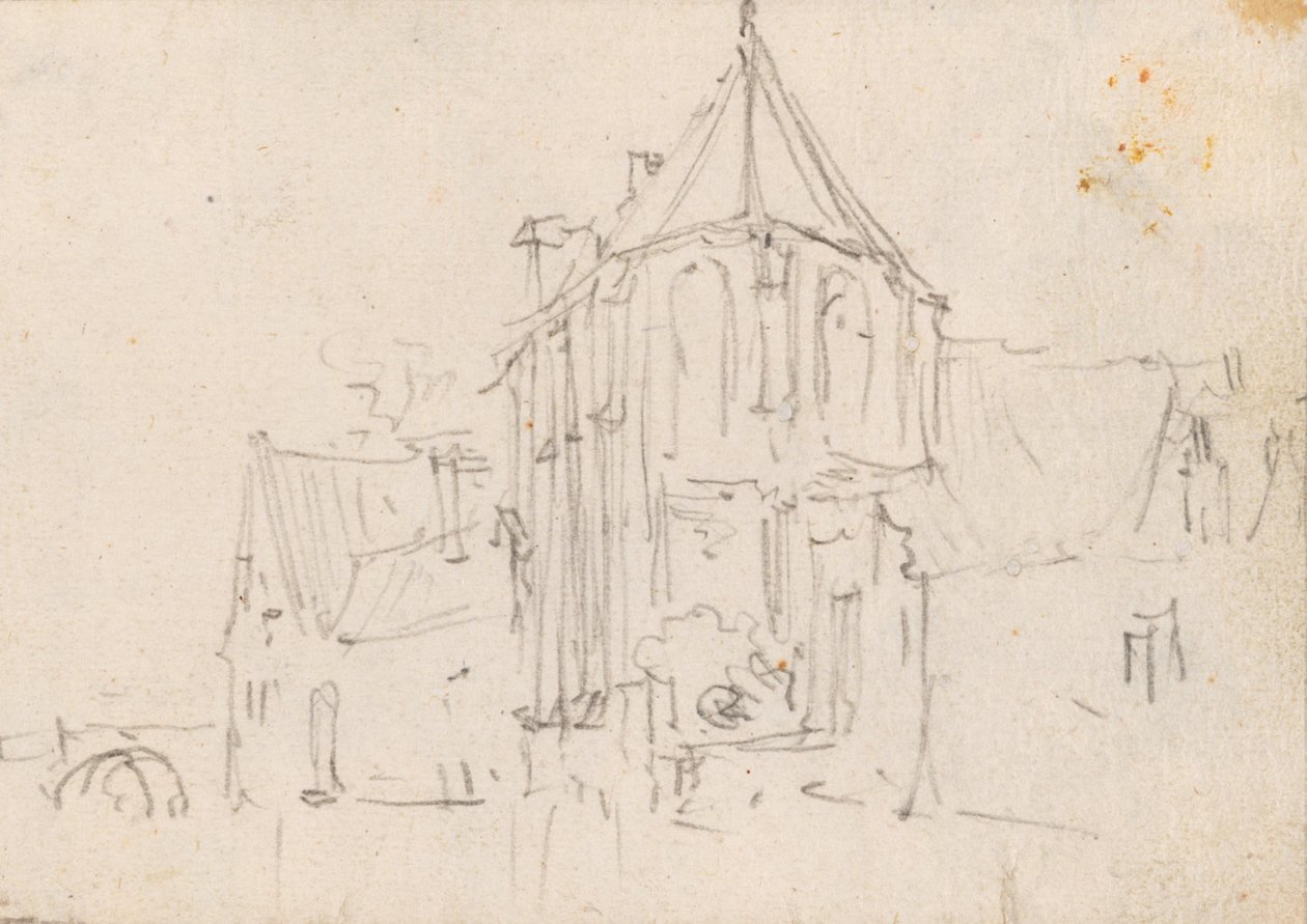 Kerk door Simon de Vlieger
