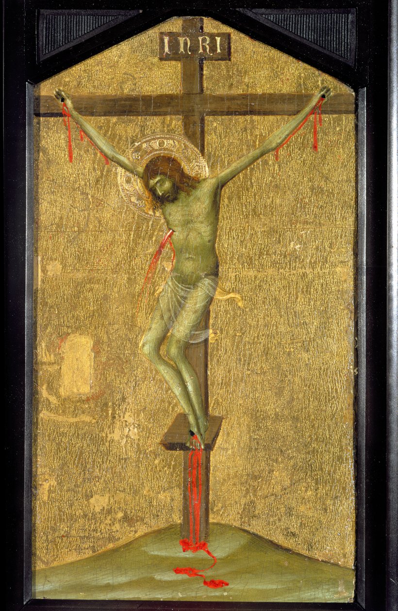 Christus aan het Kruis door Simone Martini