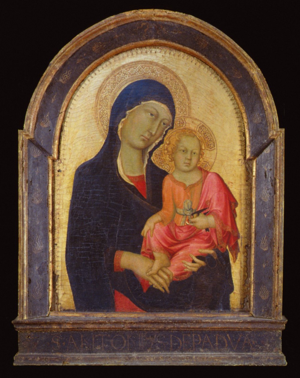 De Maagd Maria en Kind door Simone Martini