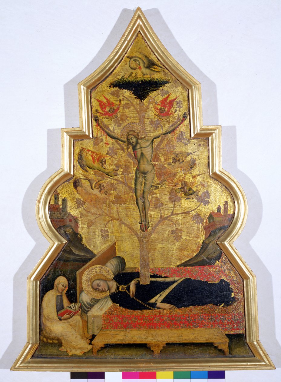 De droom van de Maagd, c.1355-60 door Simone dei Crocifissi