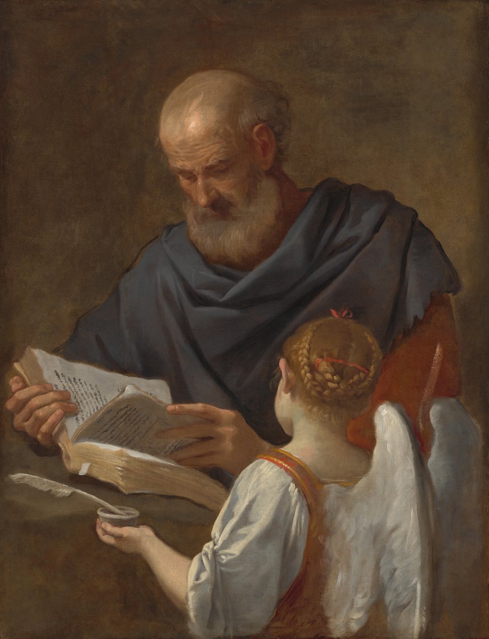 Sint Mattheüs en de Engel door Simone Cantarini