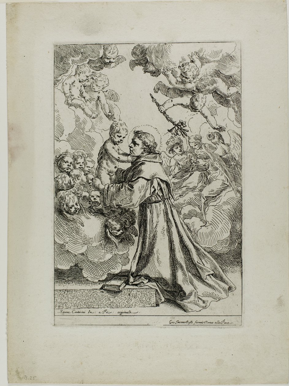 St. Antonius van Padua door Simone Cantarini