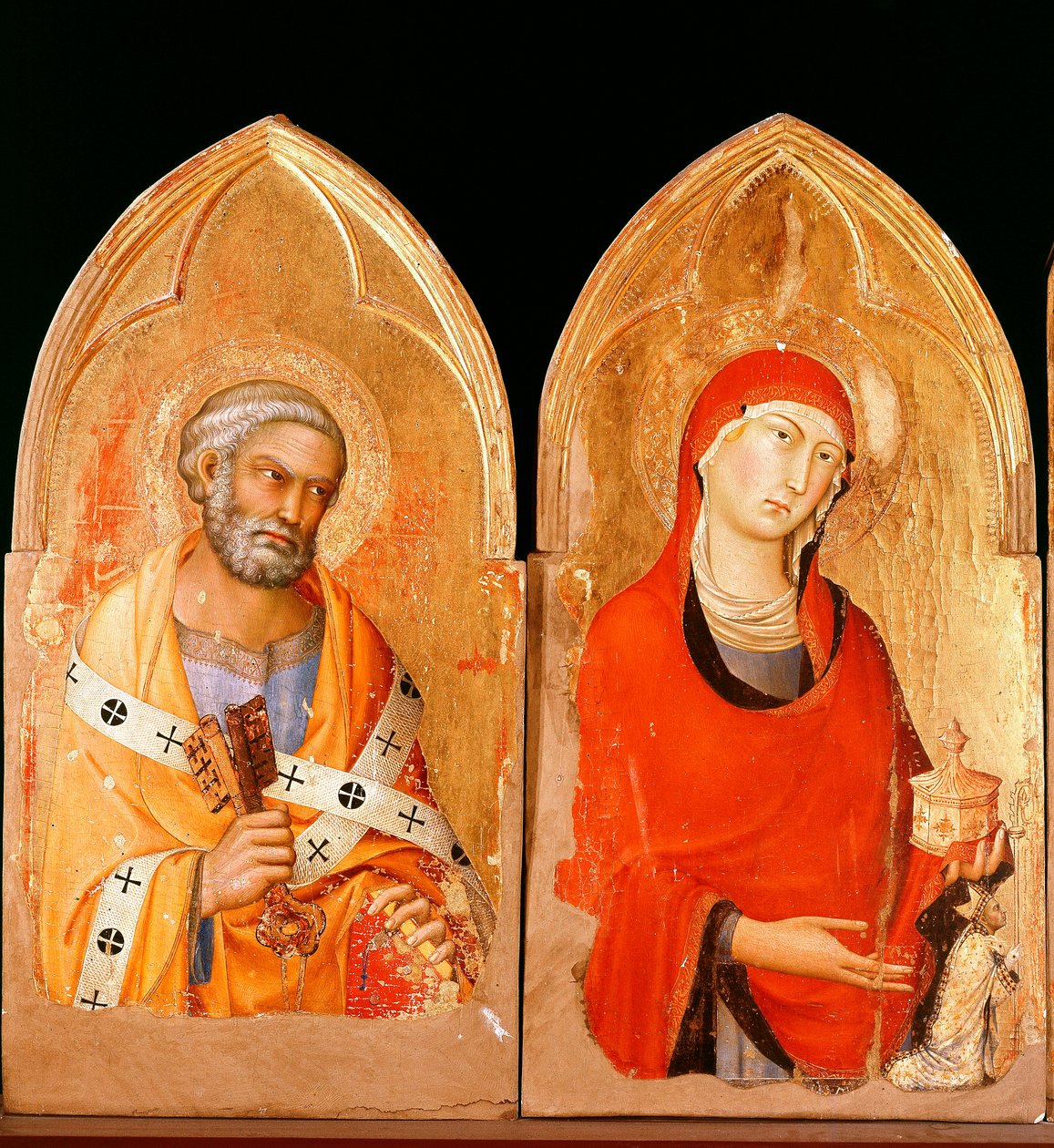 Sint-Pieter en Sint-Maria Magdalena door Simone Martini