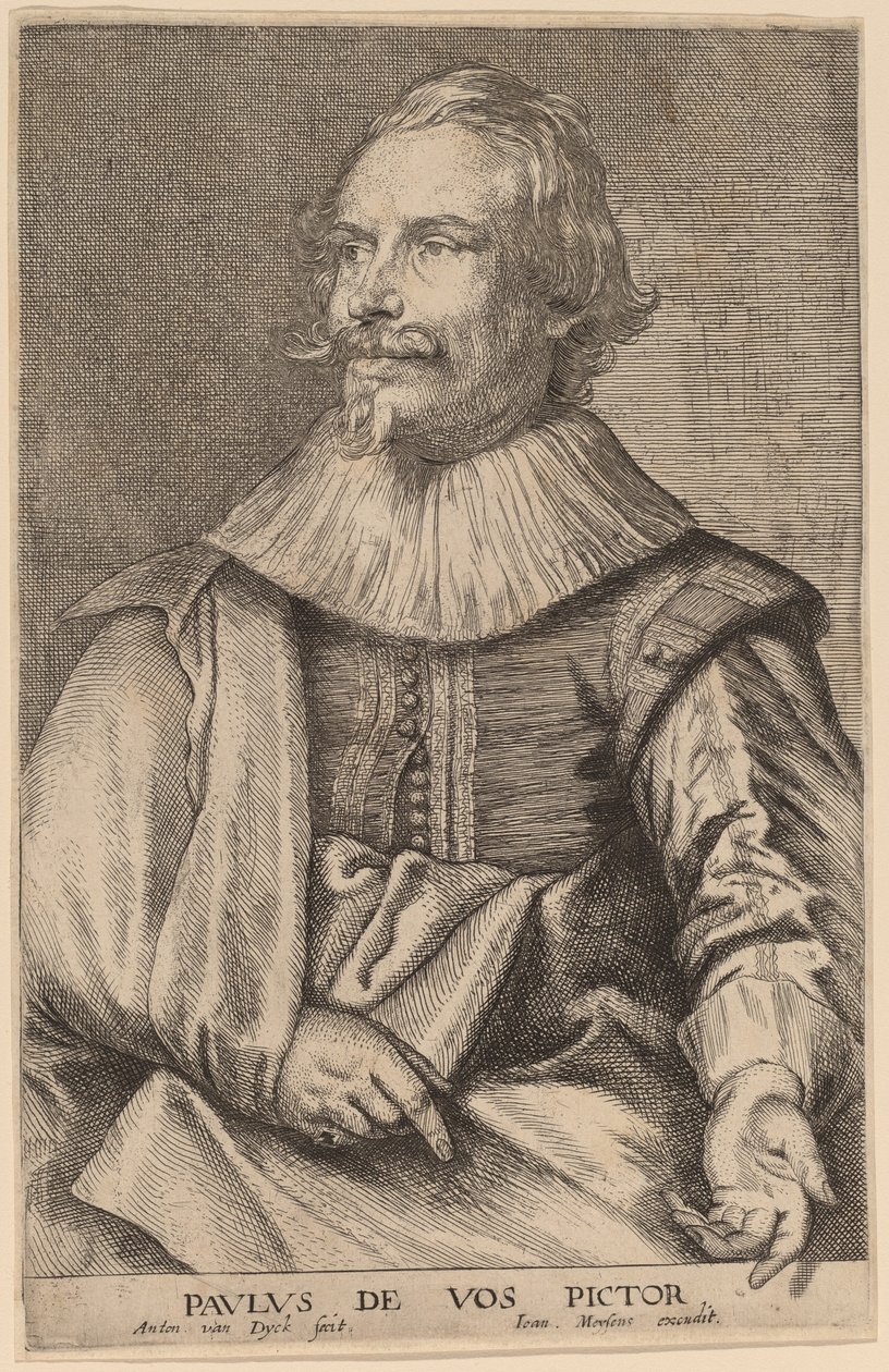 Paul de Vos door Sir Anthony van Dyck and Joannes Meyssens