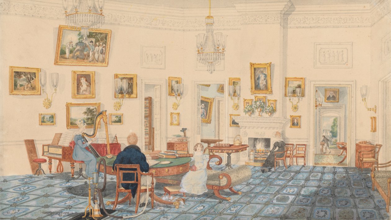De Winterkamer in het Huis van de Kunstenaar in Patna door Sir Charles D